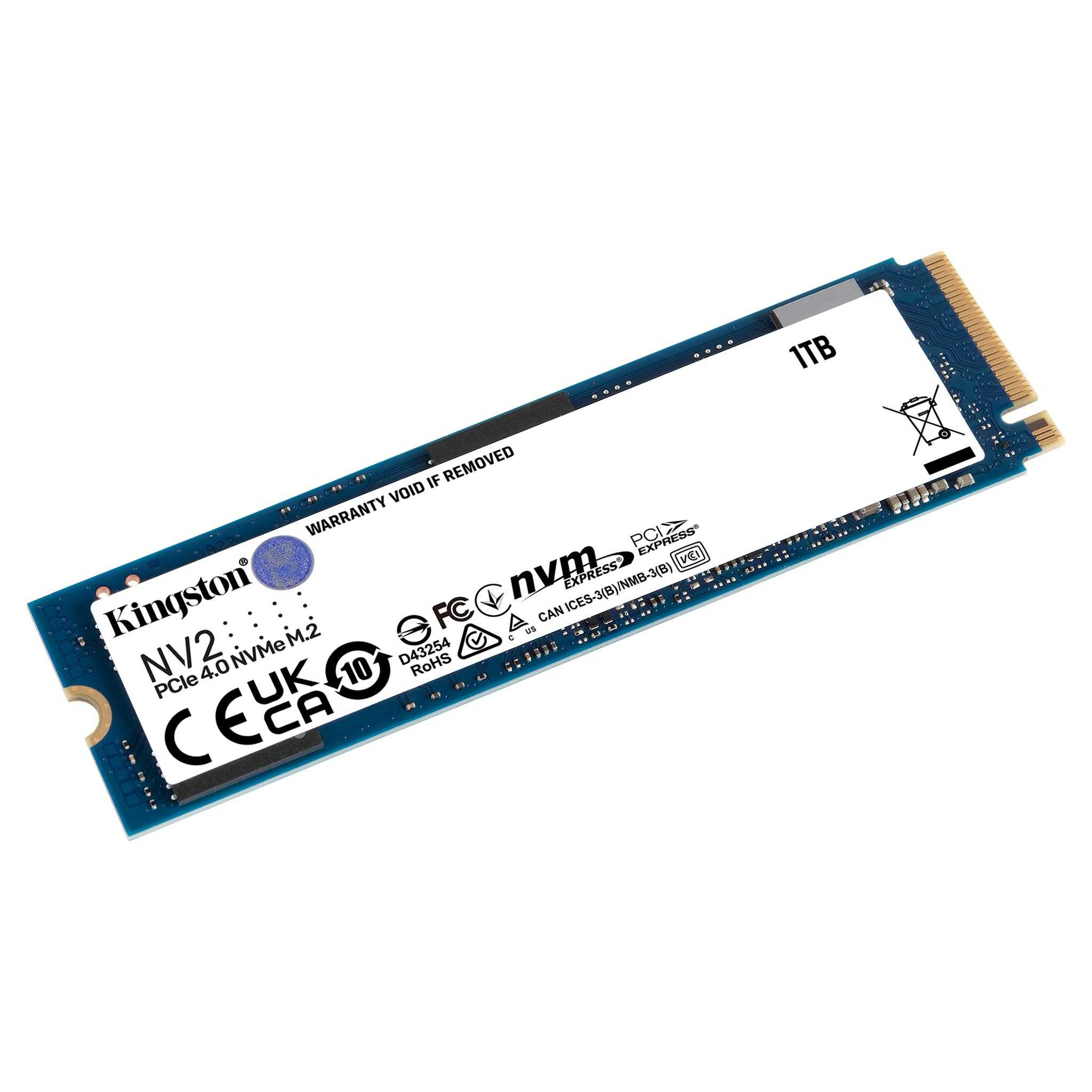 Kingston | Nv2 Ssd 1tb Intern M.2 2280 Pcie 4.0 (nvme) fra Kingston Technology