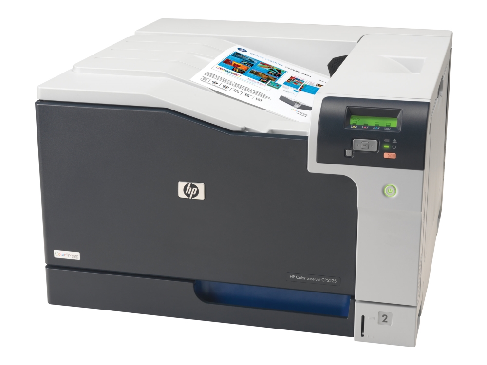 Color Laserjet Professional Cp5225   Printer   Farve   Laser   A3   600 Dpi   Op Til 20 Spm (mono)   Op Til 20 Spm (farve)   Kapacitet: 350 Ark   fra Hp