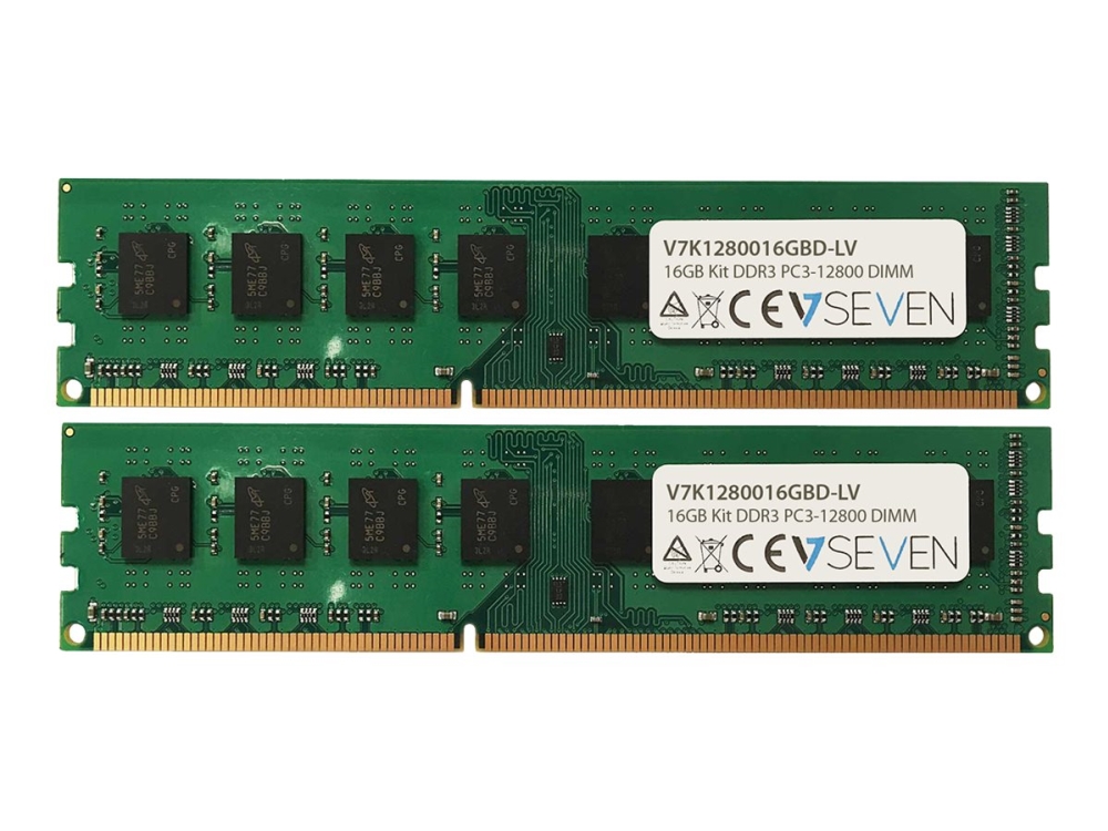 Ddr3   Sæt   16 Gb: 2 X 8 Gb   Dimm 240 Pin   1600 Mhz   Pc3 12800   Cl11   1.35 V   Ikke Bufferet   Ikke Ecc fra V7