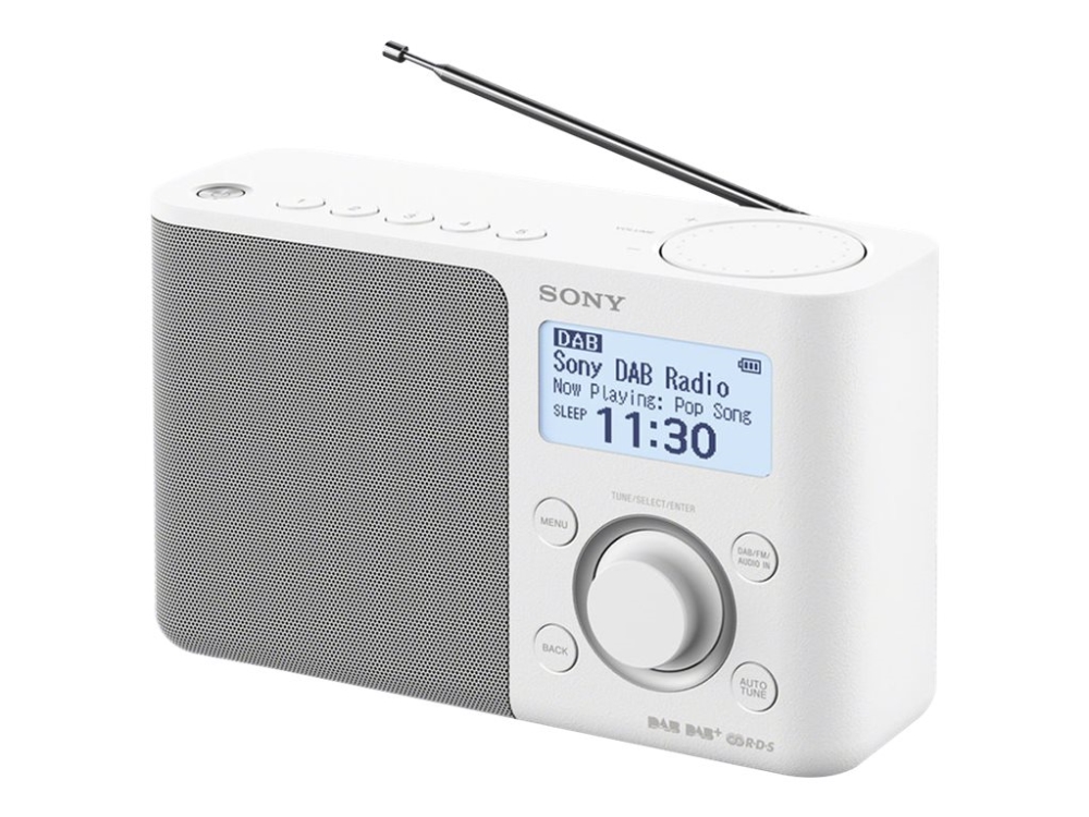 Xdr S61d   Dab Bærbar Radio   Hvid fra Sony