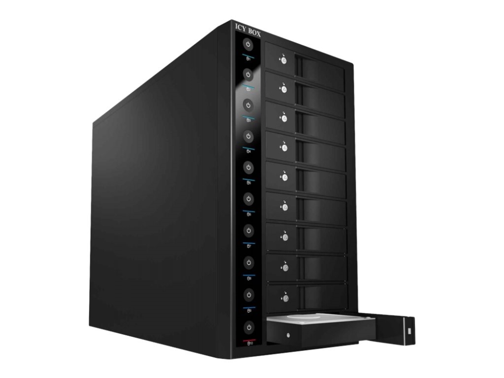 Icy Box Ib 3810u3   Harddisk Array   10 Bays (sata 600)   Usb 3.0 (ekstern) fra Raidsonic Technology