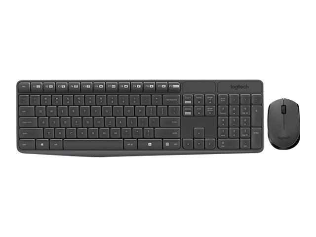 ® | Mk235   Tastatur Og Mus Sæt   Trådløs   2.4 Ghz   Pan Nordic fra Logitech