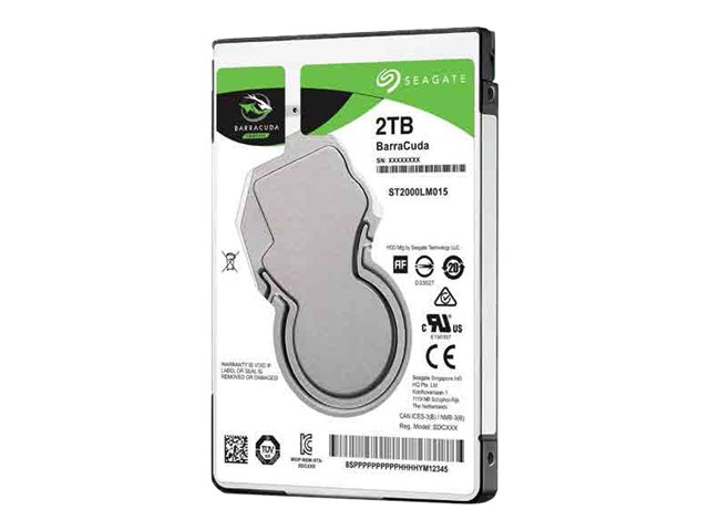 Guardian Barracuda St2000lm015   Harddisk   2 Tb   Intern   2.5"   Sata 6gb S   5400 Rpm   Buffer: 128 Mb fra Seagate