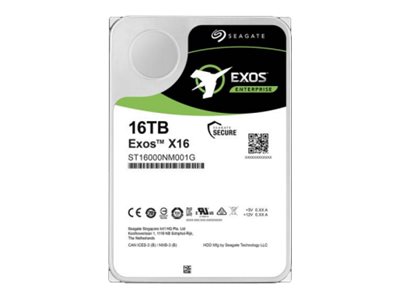 Exos X16 St16000nm001g   Harddisk   16 Tb   Intern   Sata 6gb S   7200 Rpm   Buffer: 256 Mb fra Seagate