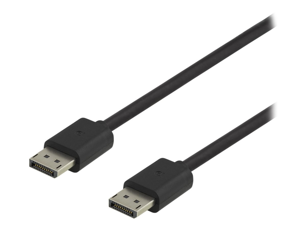 Dp8k 1030   Displayport Kabel   Displayport (han) Til Displayport (han)   Displayport 1.4   3 M   8k Support   Sort fra Deltaco