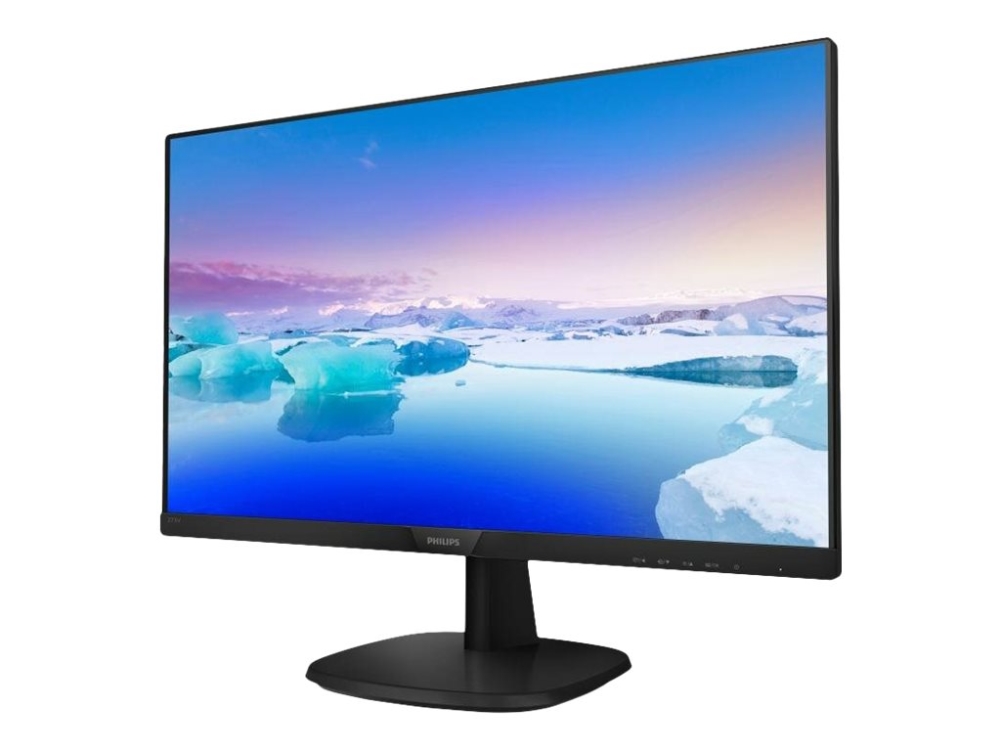 V Line 273v7qdsb Led Skærm 27" 1920 X 1080 Full Hd (1080p) @ 60 Hz Ips 250 Cd M² 1000:1 5 Ms Hdmi, Dvi D, Vga Sort Med Teks fra Philips