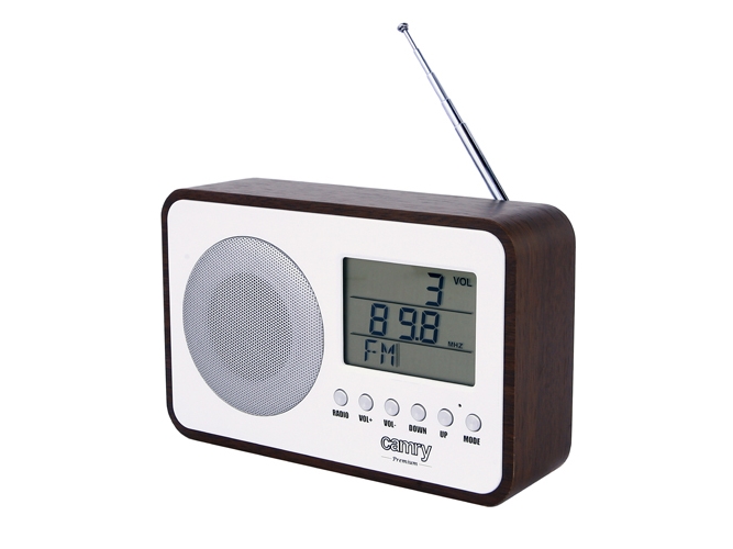 Camry Cr1153, Bærbar, Digital, Fm, Lcd, Sort, Hvid, Plast, Træ fra Camry Electronic