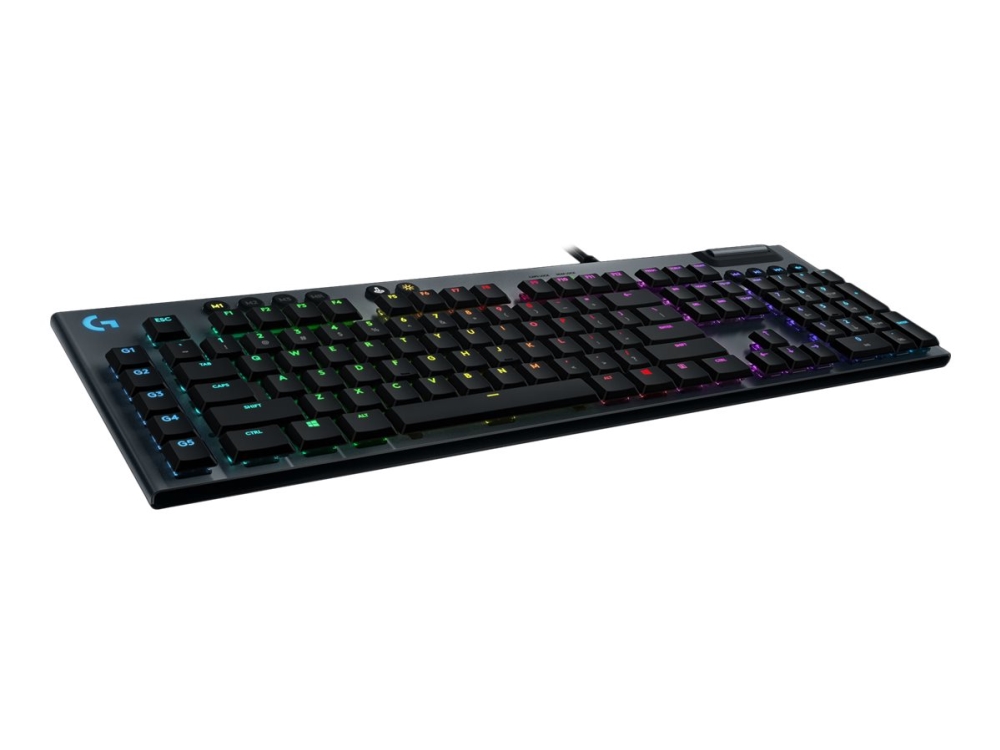 Gaming G815 Tastatur Bagbelyst Usb Us International Tastkontakt: Gl Tactile Sort fra Logitech