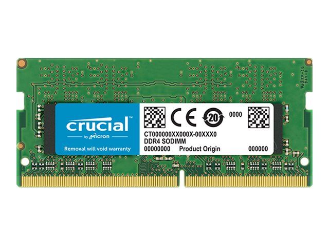 Ddr4   Modul   32 Gb   So Dimm 260 Pin   3200 Mhz   Pc4 25600   Cl22   1,2 V   Ikke Bufferet   Ikke Ecc fra Crucial