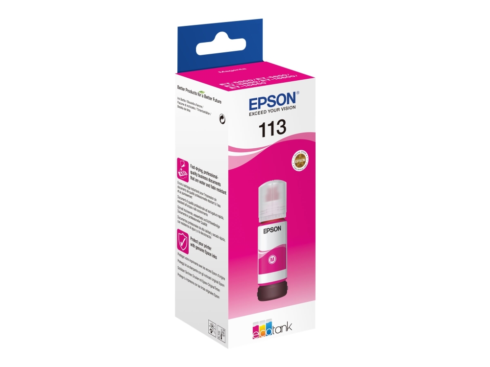 Ecotank 113 70 Ml Magenta Original Blækrefill For Ecotank Et 16150, 16650, 5150, 5170, 5800, 5850, 5880 Ecotank Pro Et 16680, 5150, fra Epson