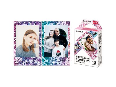 Instax Mini Confetti   Farvefilm Til Umiddelbar Billedfremstilling (instant Film)   Instax Mini   Iso 800   10 Optagelser fra Fujifilm