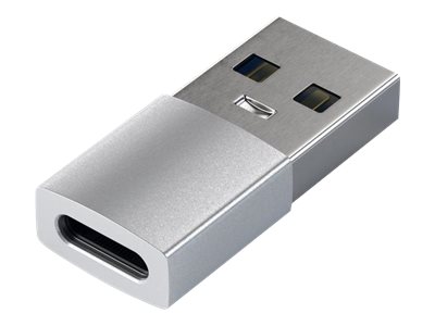 Usb Adapter   24 Pin Usb C (hun) Til Usb Type A (han)   Usb 3.0   Sølv fra Satechi