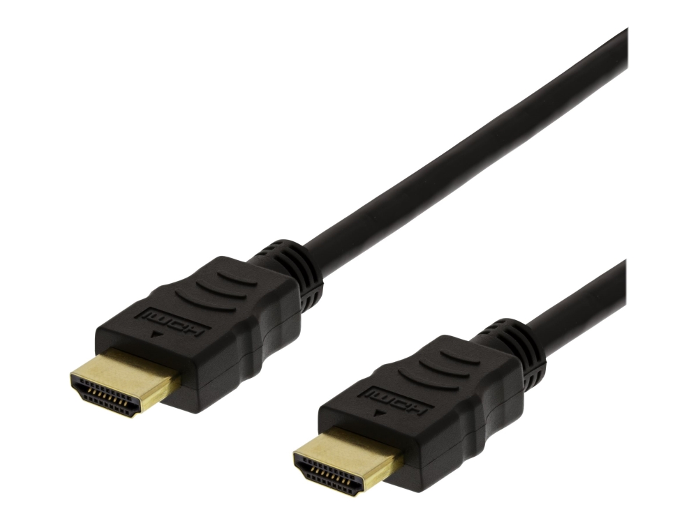 Hdmi 1010d Flex High Speed Hdmi Kabel Med Ethernet Hdmi Han Til Hdmi Han 1 M 4k Support fra Deltaco