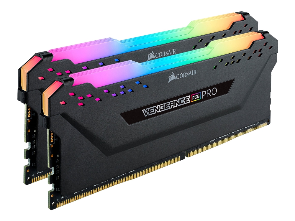 Corsair Vengeance Rgb Pro Ddr4 Sæt 32 Gb: 2 X 16 Gb Dimm 288 Pin 3200 Mhz Pc4 25600 Cl16 1.35 V Ikke Bufferet Ikke Ecc Sort fra Corsair Microsystems