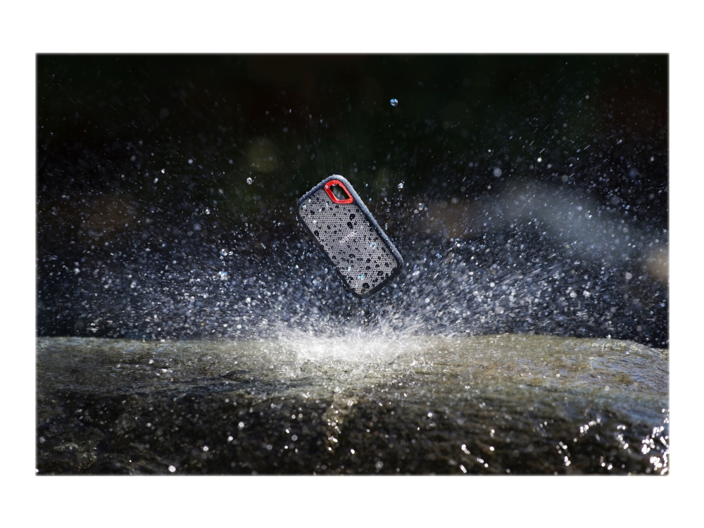 Extreme Portable   Ssd   Krypteret   2 Tb   Ekstern (bærbar)   Usb 3.2 Gen 2   256 Bit Aes fra Sandisk