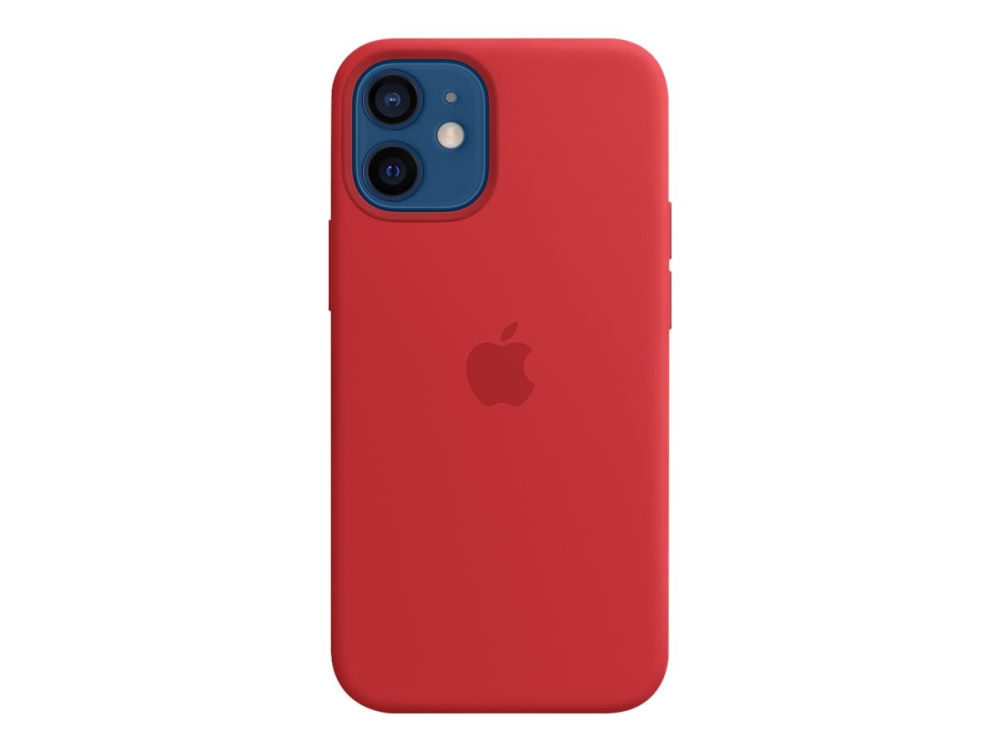 (product) Red   Bagsidecover Til Mobiltelefon   Med Magsafe   Silicone   Rød   For Iphone 12 Mini fra Apple