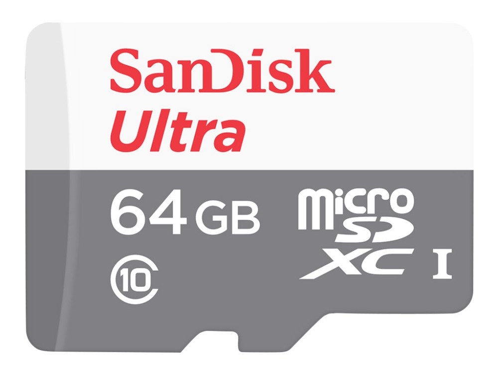 Ultra   Flashhukommelseskort   64 Gb   Uhs I   Class10   Microsdxc Uhs I fra Sandisk