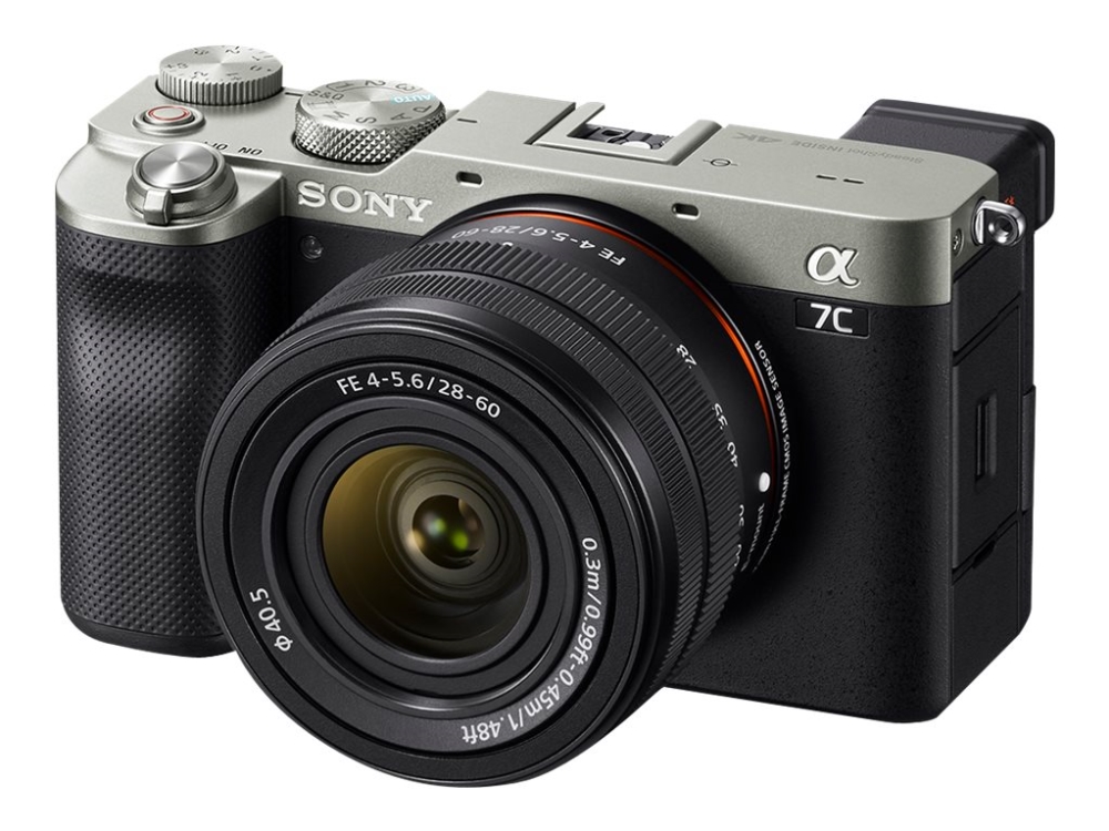 A7c Ilce 7c Digitalkamera Spejlløst 24.2 Mp Full Frame 4k 30 Fps Kun Kamerahus Wireless Lan, Nfc, Bluetooth Sølv fra Sony