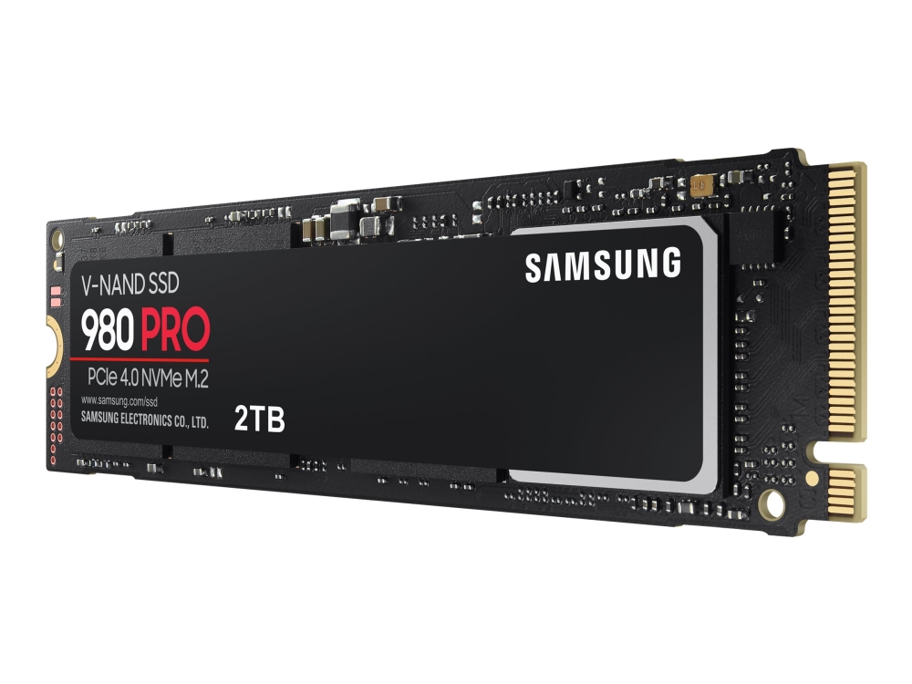 980 Pro Mz V8p2t0bw   Solid State Drive   Krypteret   2 Tb   Intern   M.2 2280   Pci Express 4.0 X4 (nvme)   Buffer: 2 Gb   256 Bit Aes   Tcg fra Samsung