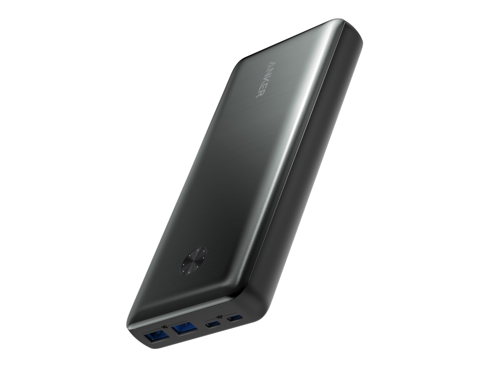 Powercore Iii Elite 25600   Powerbank   25600 Mah   87 Watt   Iq 3.0 (2 X Usb, 2 X Usb C)   Sort fra Anker