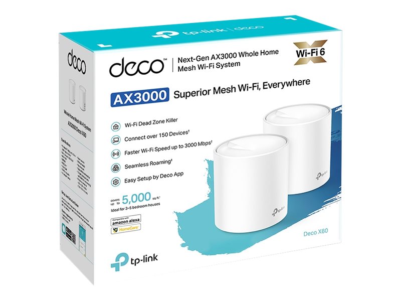 Smart Home Tp Link Deco X60 2 Pack fra Tp-link