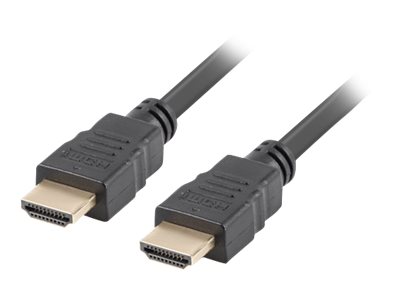 High Speed   Hdmi Kabel Med Ethernet   Hdmi Han Til Hdmi Han   5 M   Sort   4k Support fra Lanberg