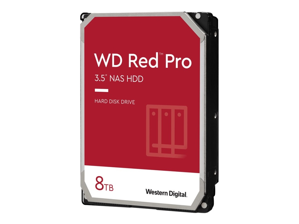 Wd Red Pro Wd8003ffbx   Harddisk   8 Tb   Intern   3.5"   Sata 6gb S   7200 Rpm   Buffer: 256 Mb fra Western Digital