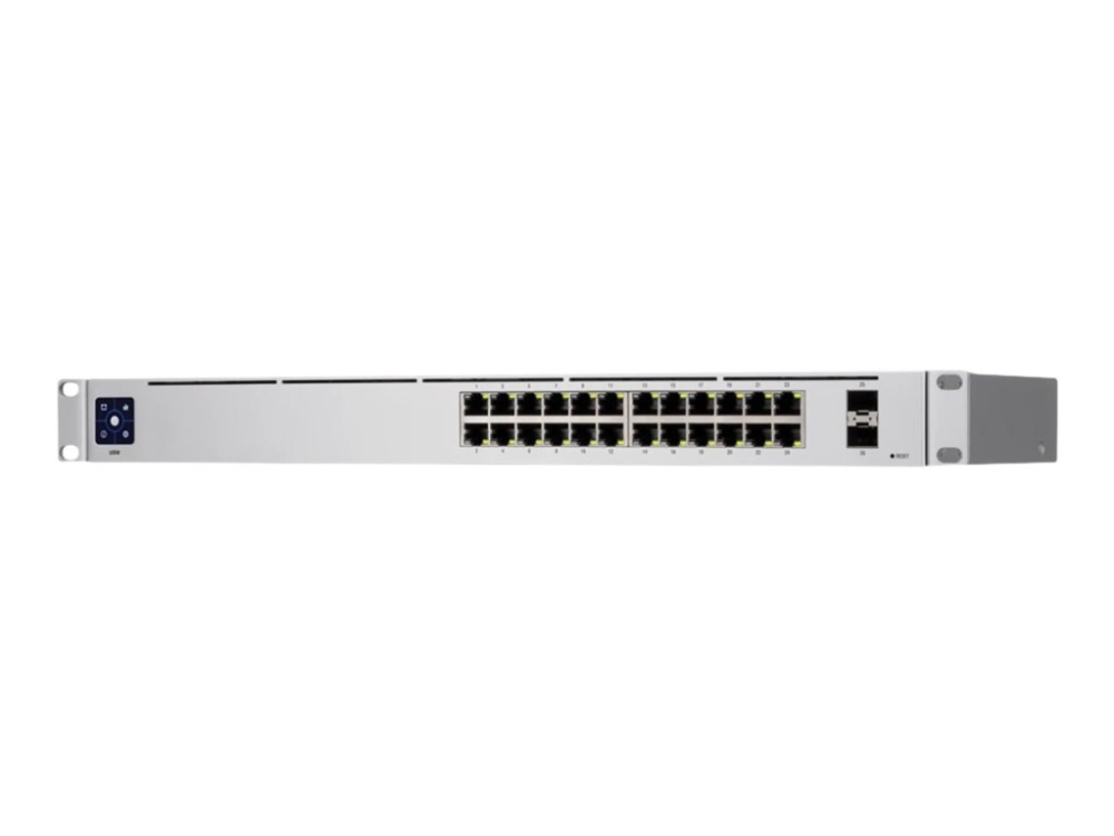 Unifi Switch Usw 24   Switch   Administreret   24 X 10 100 1000 + 2 X Gigabit Sfp   Desktop, Monterbar På Stativ fra Ubiquiti