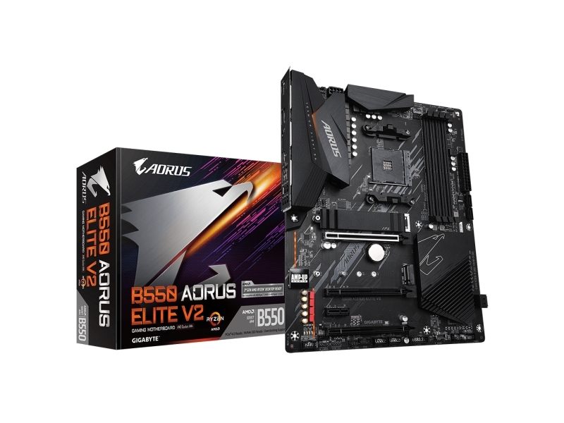 Gigabyte B550 Aorus Elite V2 1.0 Processor Family Amd, Processor Socket Am4, Ddr4 Dimm Chipset Amd B, Atx fra Gigabyte Technology