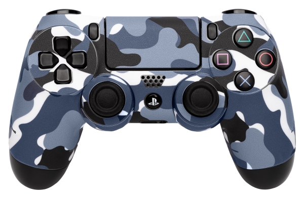 97320, Playstation 4, Gaming Controller Skin, Camouflage, Grå, Sony, 1 Stk fra Software Pyramide