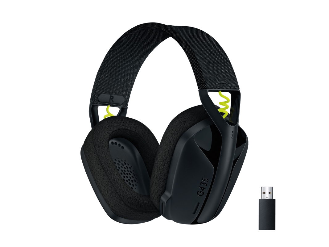 ® | G435 Lightspeed   Headset   Fuld Størrelse   2,4 Ghz   Trådløs   Usb   Sort fra Logitech