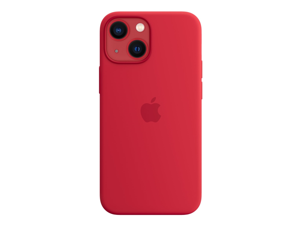 (product) Red   Bagsidecover Til Mobiltelefon   Med Magsafe   Silicone   Rød   For Iphone 13 Mini fra Apple