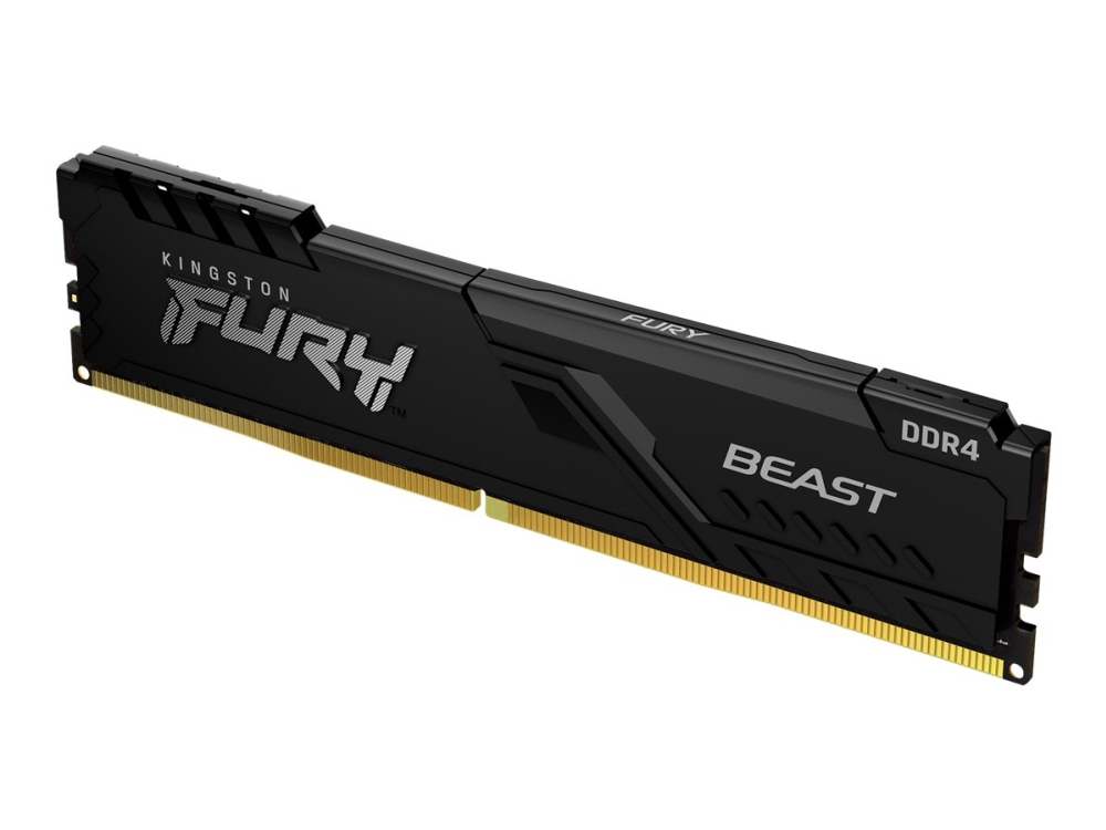 Kingston Fury Beast   Ddr4   Modul   32 Gb   Dimm 288 Pin   3200 Mhz   Pc4 25600   Cl16   1.35 V   Ikke Bufferet   Ikke Ecc   Sort fra Kingston Technology