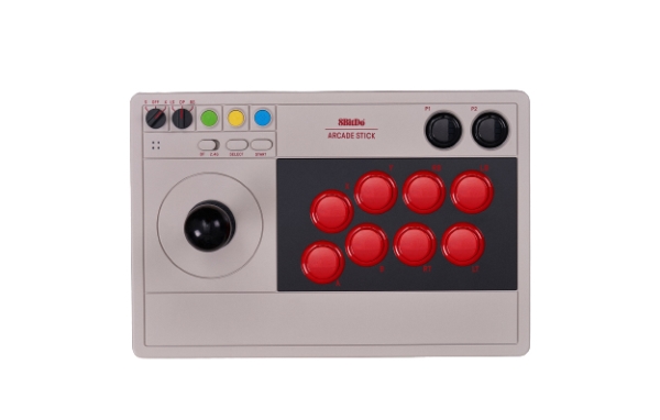 Arcade Stick, Joystick (grå) fra 8bitdo