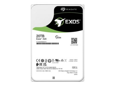 Exos X20 St20000nm007d   Harddisk   20 Tb   Intern   Sata 6gb S   7200 Rpm   Buffer: 256 Mb fra Seagate