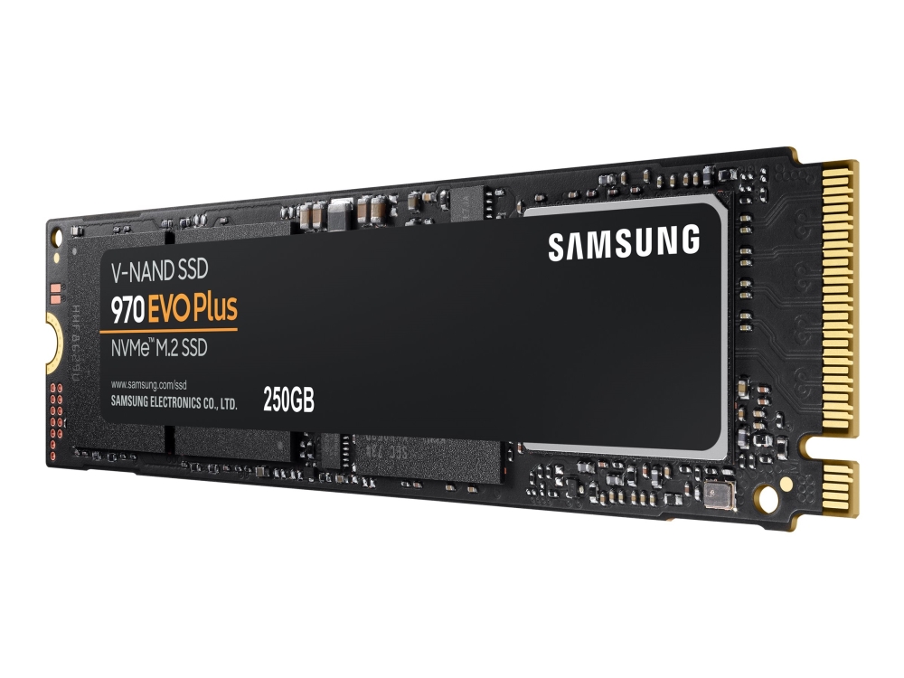 970 Evo Plus Mz V7s250bw Ssd Krypteret 250 Gb Intern M.2 2280 Pcie 3.0 X4 (nvme) Buffer: 512 Mb 256 Bit Aes Tcg Opal Encryp fra Samsung