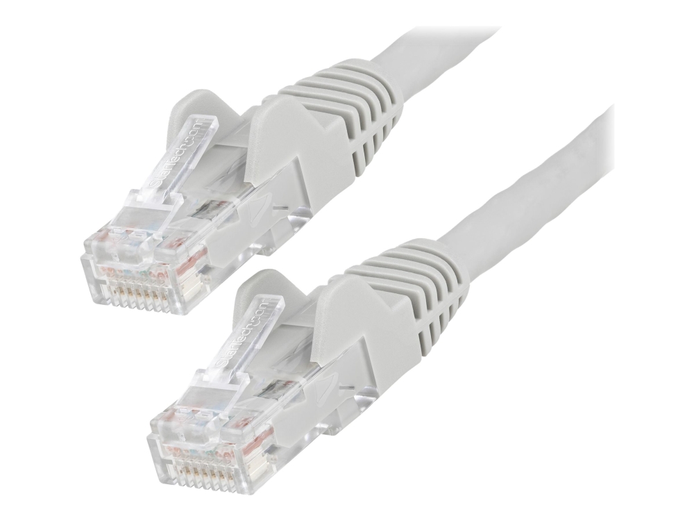 10m Lszh Cat6 Ethernet Cable, 10 Gigabit Snagless Rj45 100w Poe Network Patch Cord With Strain Relief, Cat 6 10gbe Utp, Grey, Individual fra Startech.com