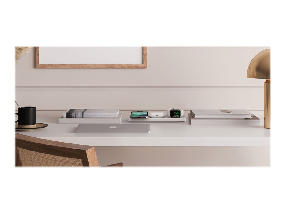 Belkin Boostcharge Pro 3 In 1   Trådløs Opladningspude   Fast Charge   Hvid fra Belkin Components