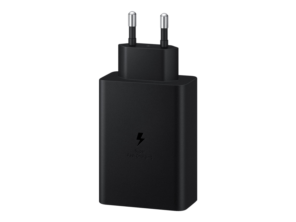 Ep T6530   Strømforsyningsadapter   65 Watt   3 A   Sfc 2.0, Pd 3.0   3 Output Stikforbindelser (2 X Usb C, Usb)   Sort fra Samsung