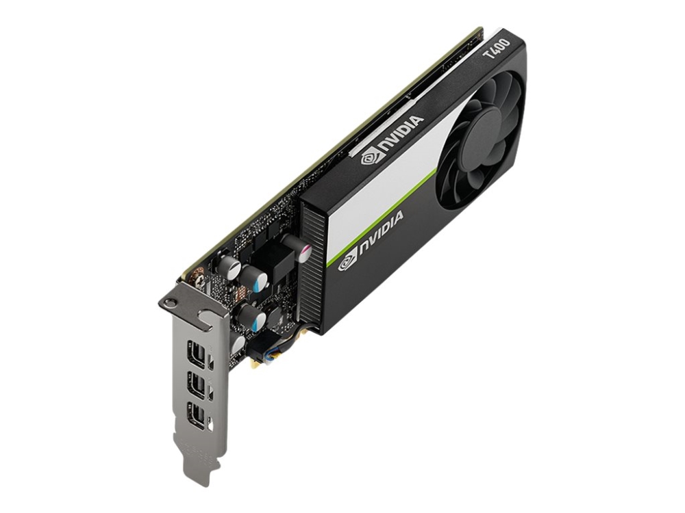 Nvidia T400 4gb   Grafikkort   T400   4 Gb Gddr6   Pcie 3.0 X16 Lavprofil   3 X Mini Displayport   Oem fra Pny Technologies