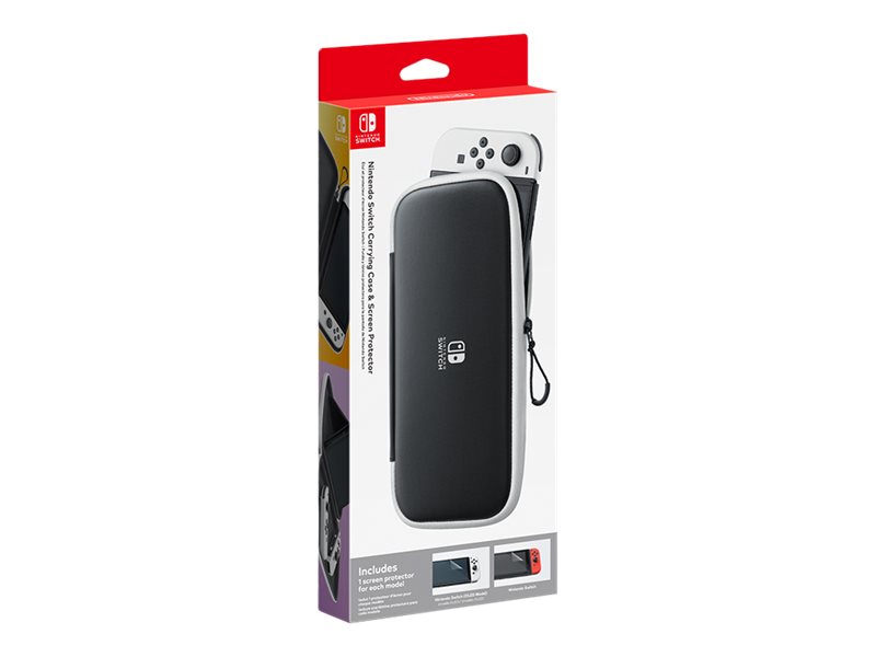 | Taske Til Spilkonsol + Skærmbeskyttelse   Sort   For:   Switch  Switch Oled fra Nintendo