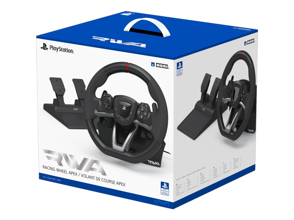 Apex Rat Og Pedalsæt Kablet For Pc, Sony Playstation 4, Sony Playstation 5 fra Hori