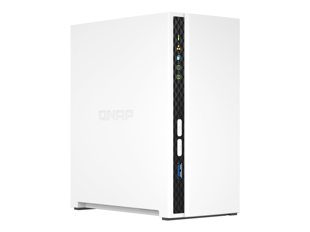 Qnap Ts 233   Nas Server   2 Bays   Sata 6gb S   Raid Raid 0, 1, Jbod   Ram 2 Gb   Gigabit Ethernet   Iscsi Support fra Qnap Systems