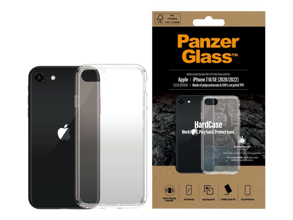 ™ | Hardcase   Bagsidecover   Gennemsigtigt | Apple Iphone Se (2. Gen   3. Gen) fra Panzerglass