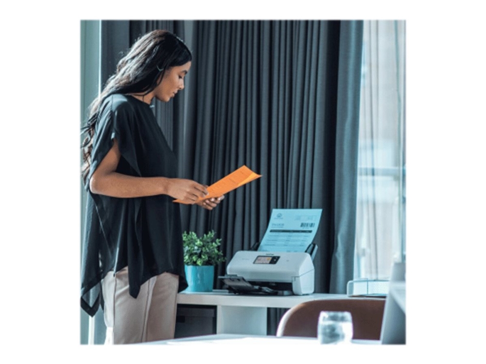 Ads 4500w Dokumentscanner Dual Cis Duplex A4 600 Dpi X 600 Dpi Op Til 35 Ppm (mono) Op Til 35 Ppm (farve) Adf (60 Ark) Op T fra Brother