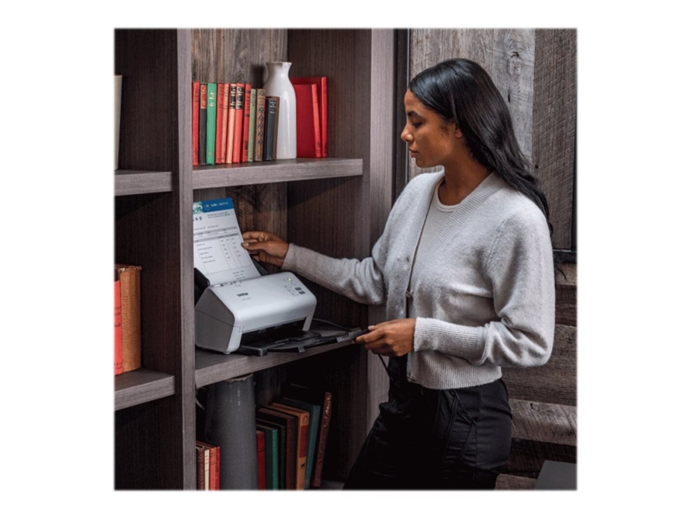 Ads 4300n   Dokumentscanner   Dual Cis   Duplex   A4   600 Dpi X 600 Dpi   Op Til 40 Ppm (mono)   Op Til 40 Ppm (farve)   Adf (80 Ark)   Op T fra Brother