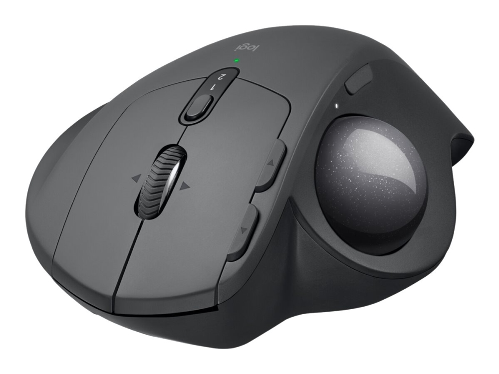® | Mx Ergo   Styrebold   Optisk   8 Knapper   Trådløs   Bluetooth, 2.4 Ghz   Trådløs Modtager (usb) fra Logitech