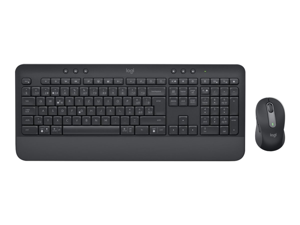 ® | Signature Mk650 Combo For Business   Tastatur Og Mus Sæt   Trådløs   2.4 Ghz, Bluetooth Le   Qwerty   Nordisk   Grafit fra Logitech