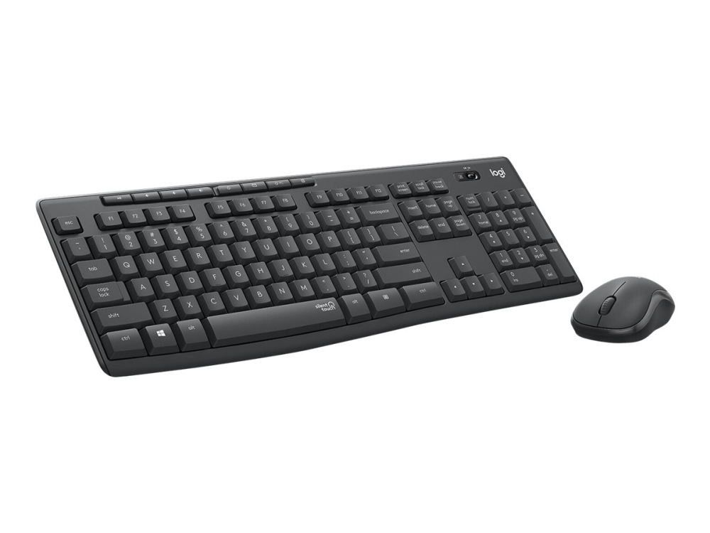 ® | Mk295 Silent   Tastatur Og Mus Sæt   Trådløs   2.4 Ghz   Pan Nordic   Grafit fra Logitech