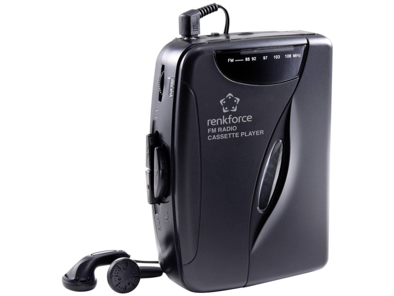 Rf Cp 150 Bærbar Kassetteafspiller Sort fra Renkforce